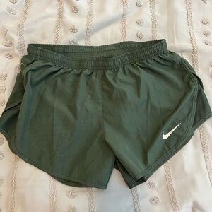 Green nike shorts size small